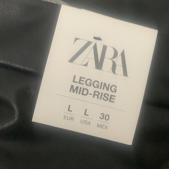 Zara faux leather lace up leggings - Picture 6 of 6